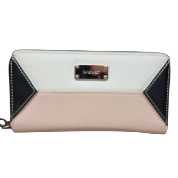 Nine West Handbags - Nine West Women's Pink and White Wallet NWT